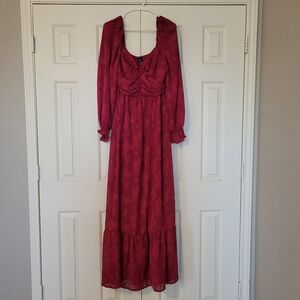 Vici Tabatha Floral Pocketed Maxi Dress